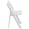Flash Furniture Kids White Resin Folding Chair w/ Padded Seat, PK10 10-LE-L-1K-GG - alternate 23